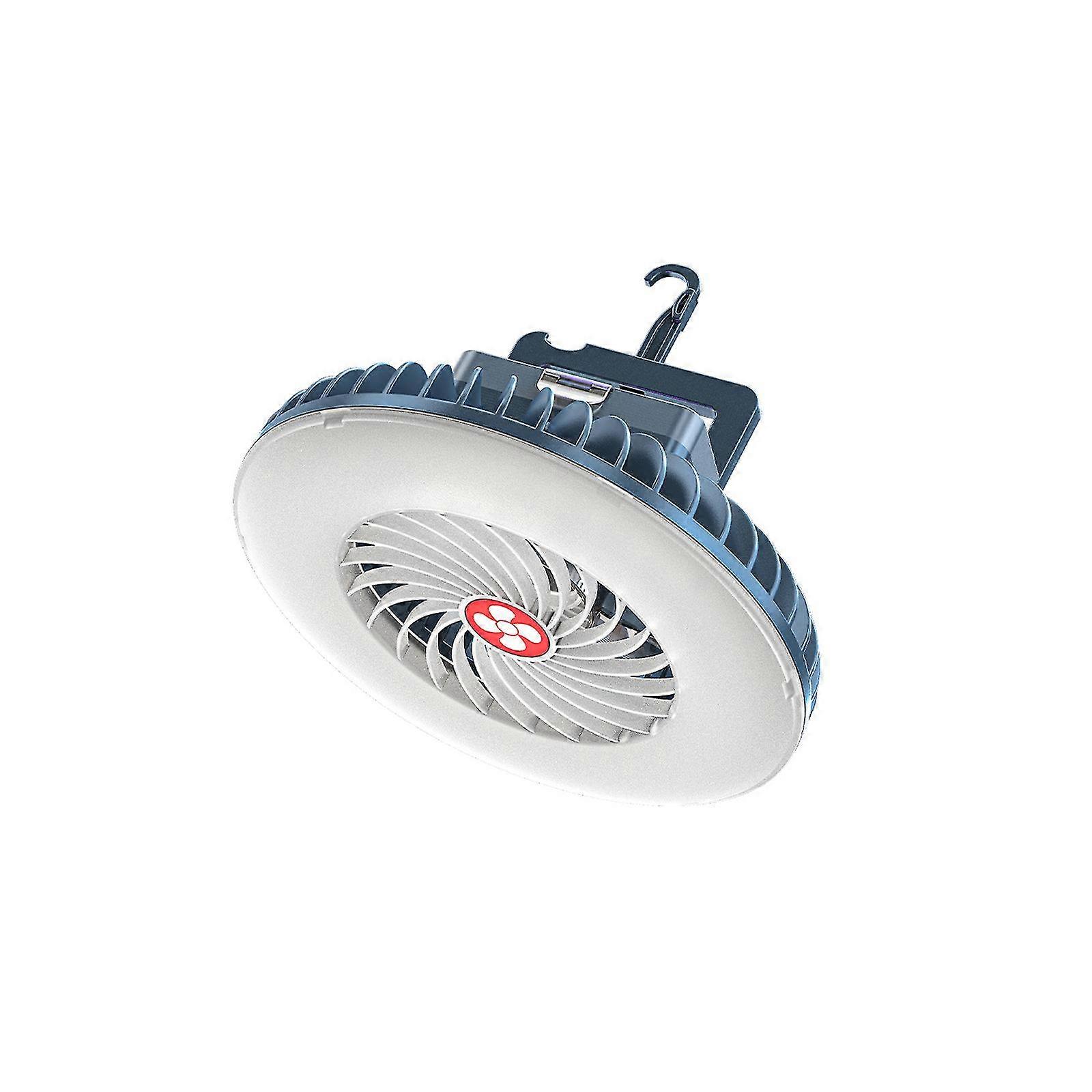 مروحة التخييم مع ضوء LED ، مروحة تعمل بالبطارية 54h ، مروحة قابلة لإعادة الشحن ، مروحة خيمة مع خطاف معلق ، مروحة سقف لعربة الغولف Rv عربة أطفال