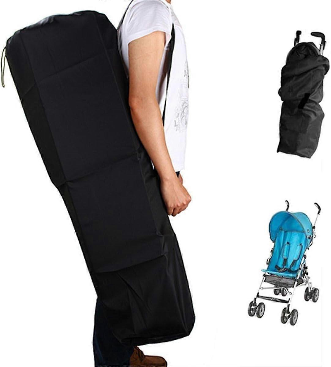 Kinderwagen Reisetasche für Flugzeug, Leichte Kinderwagen Tragetasche mit Schultergurt für Flugzeug, Auto, Reise, Outdoor, Schwarz