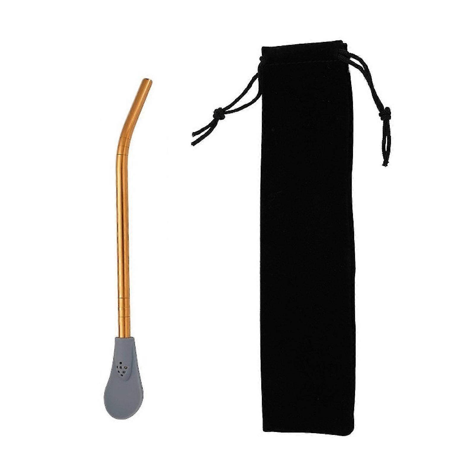 Tainless Steel Straws Spoon Colored Straw Detachable Drinking Straws