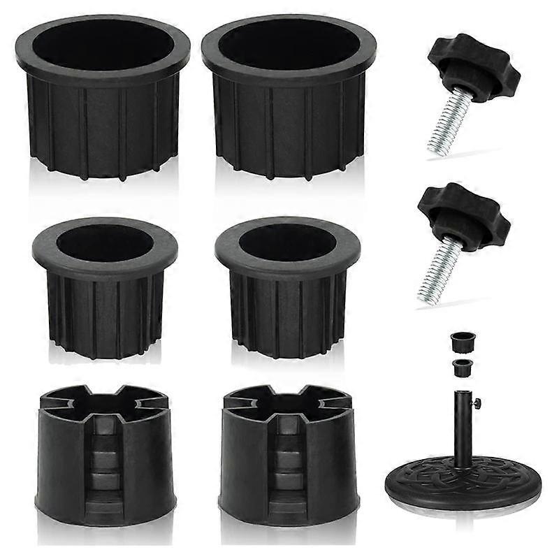 8 stk paraply base stativ hull ring plugg deksel og cap patio paraply stå reservedeler stativ base stabilisator