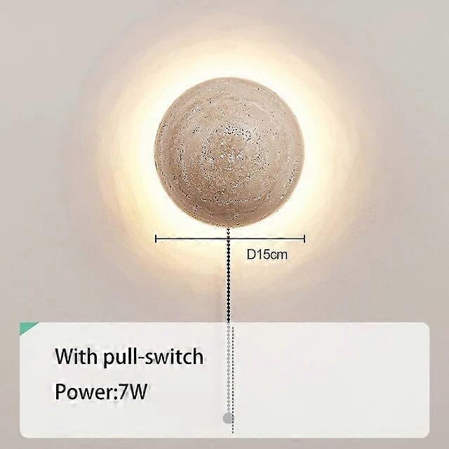 Led Duvar Lambası Sarı Mağara Taş Işık İskandinav Yatak Odası Başucu Atmosfer Aydınlatma Armatürü Ev Odası Dekor Işıkları 110V 220V Krem