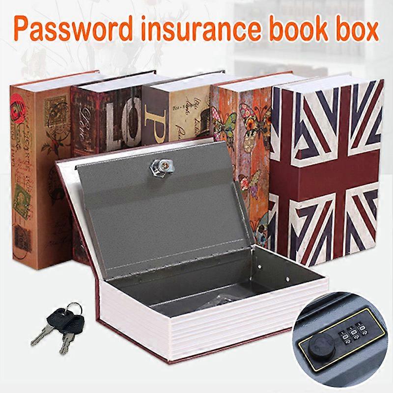 Dictionary Mini Safe Box Book Secret Security Safe Key Lock for Kid Gift Durable