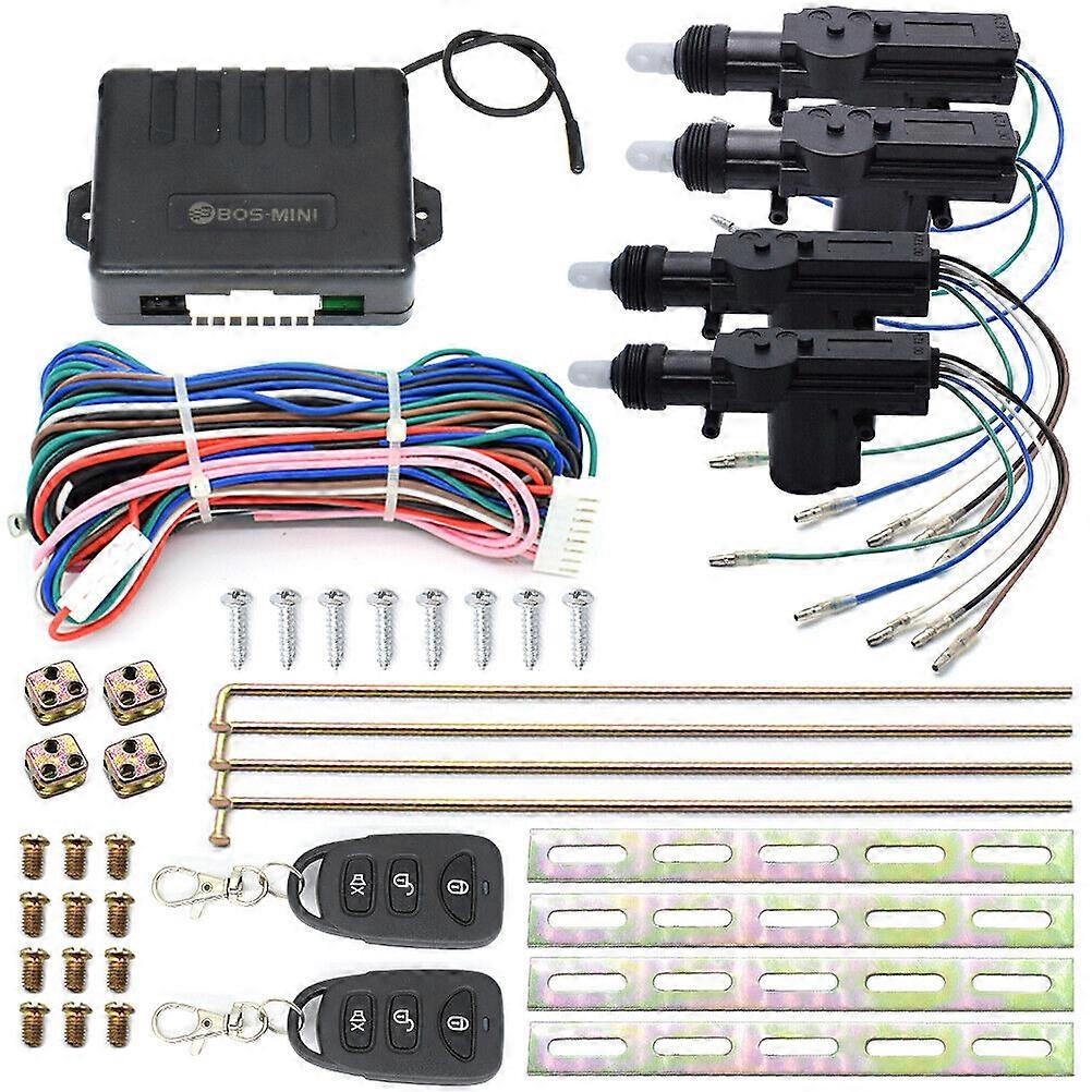 Car 4-Door Power Lock Kit Universal Keyless Entry System Security Remote Central