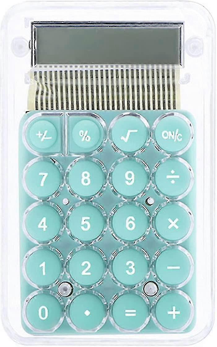 Cute Cartoon Transparent Calculator Students 8 Digit Standard Function Desktop Electronic Calculator