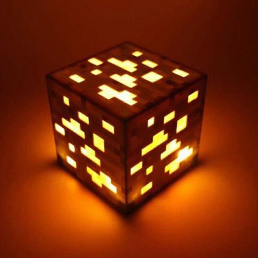 minecraft game peripheral miners rechargeable lamp night light flashlight toy