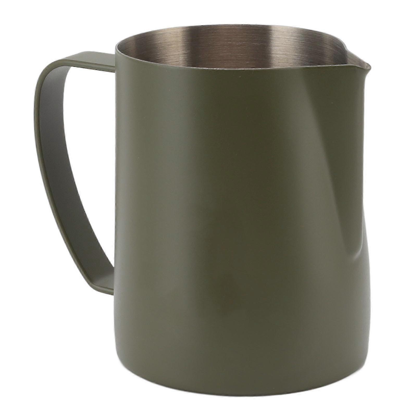 600ml OD Green Falcon Beak Tip 304 Stainless Steel Milk Frother Cup for Home Cafe