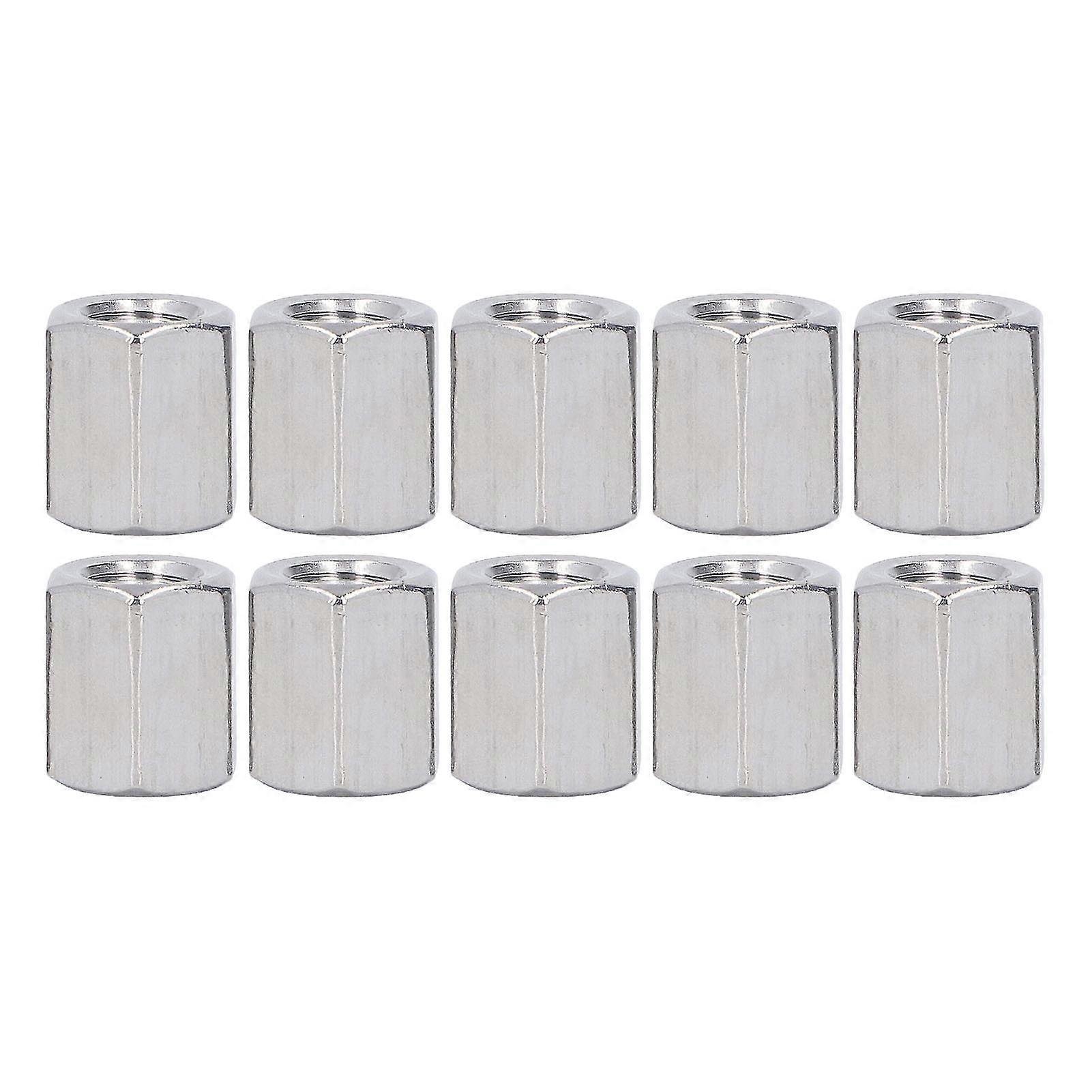 M10 Hex Coupling Nuts - 304 Stainless Steel, 10PCS