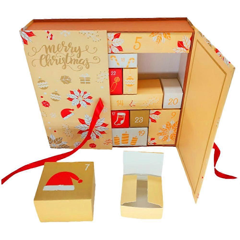 HaKeLai Christmas Countdown Box 24 Grids Adults Made Your Own Advent Calendar Empty Advent Cardboard Boxes To Fill For Small Models