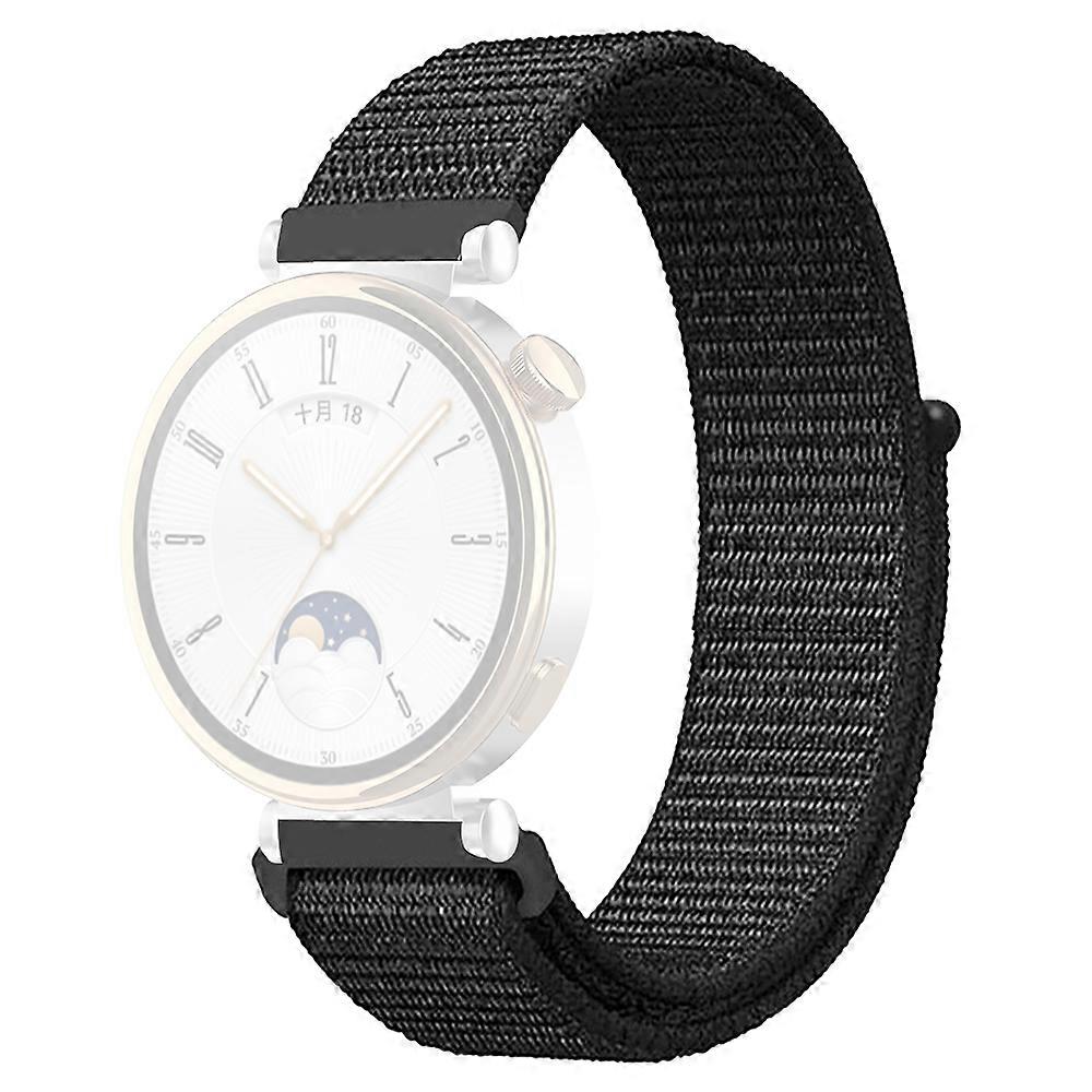 18mm Nylon Loop Adjustable Wrist Strap Watch Band For Huawei Watch GT 4 41mm / Garmin Venu 3S