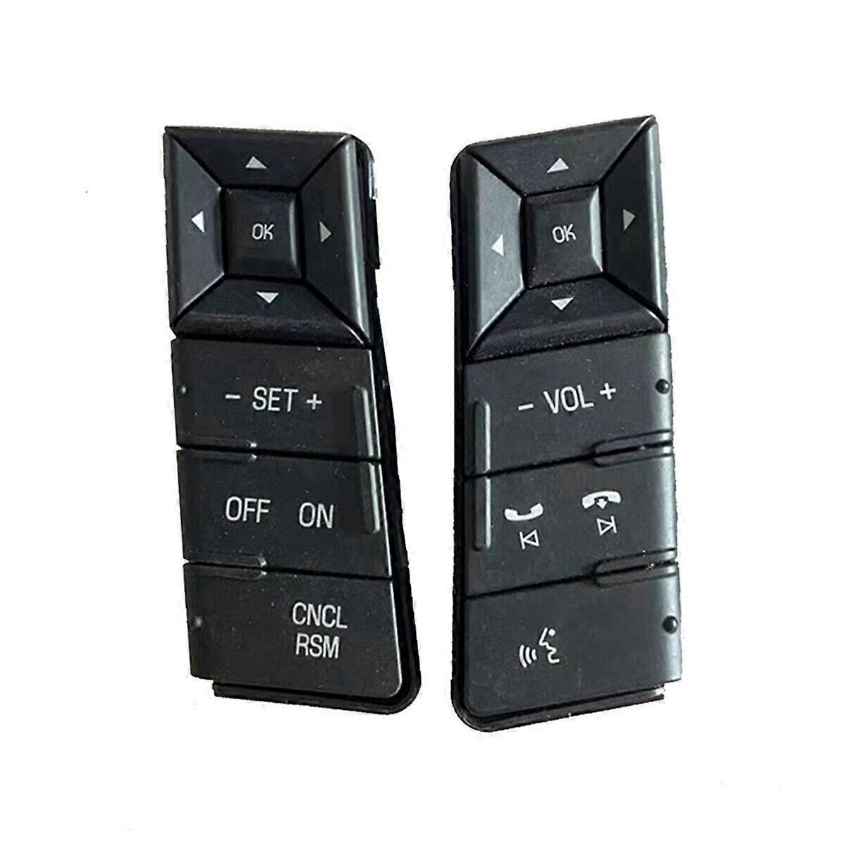 2 Pcs Car Cruise Control Steering Wheel Buttons Switch for Expedition 2015-2017 FL7T-9E740-ADW, FL7