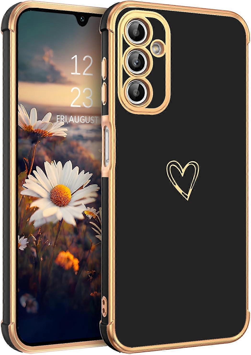 TIANYING Samsung Galaxy A15 5G Case, Cute Heart Pattern Slim Fit Soft Flexible Shockproof TPU Bumper Protective Women Girls Boys Men Non-Slip Lightwei