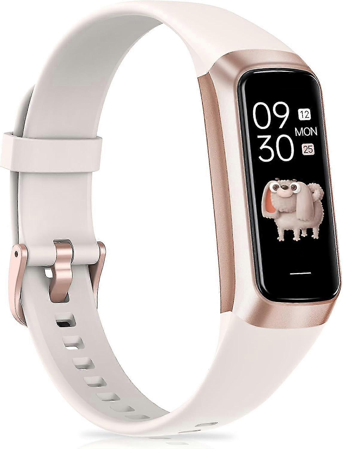 Fitness Tracker z pulsometrem, licznikiem kroków, monitorem snu, śledzeniem kalorii, monitorem aktywności z kolorowym ekranem dotykowym Amoled 1,1"