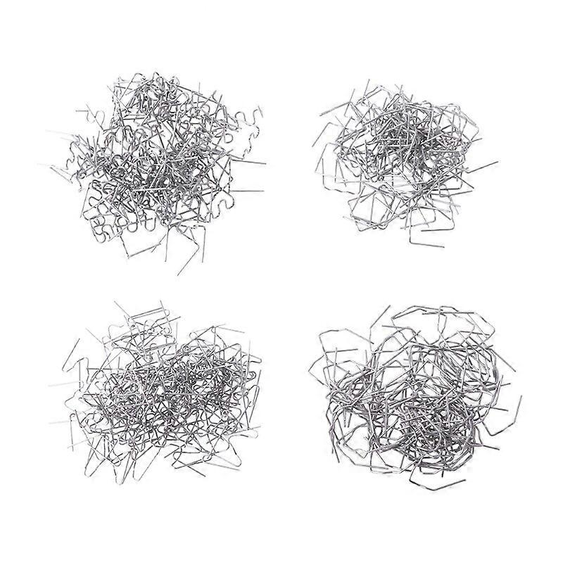 400 יחידות סיכות חתוכות מראש סיכות חמות לערכת תיקון מהדק פלסטיק רתך 4 גדלים