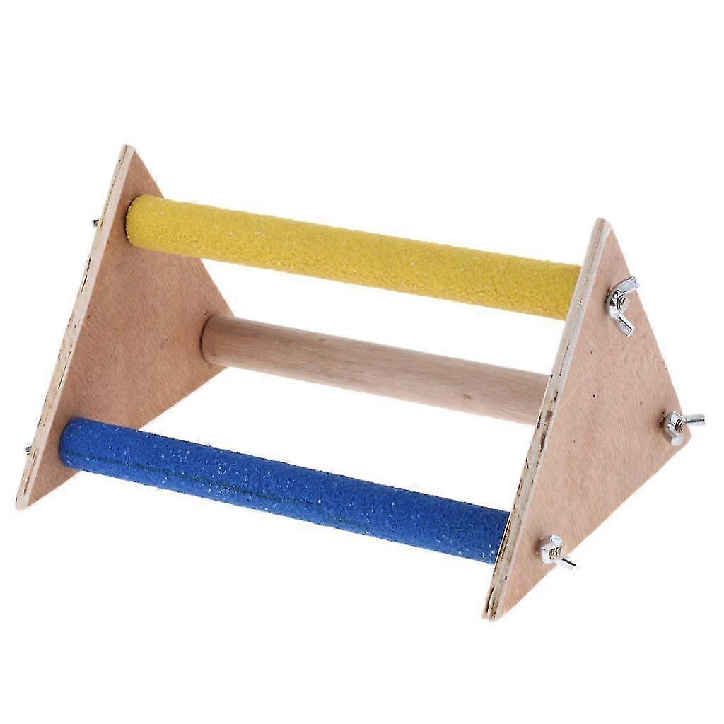 الببغاء الطيور قفص العلياء طحن موقف خشبي النشاط الحيوانات الأليفة التدريب مضغ لعبة # 2