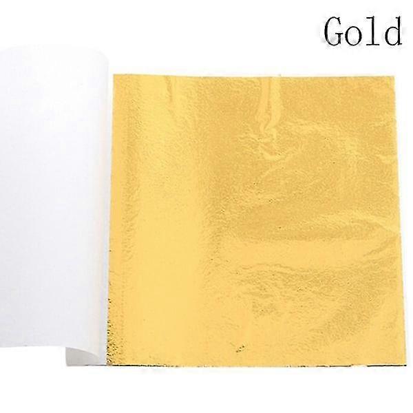 100 sheets Gold foil Leaf gilding Crafts Craft paper