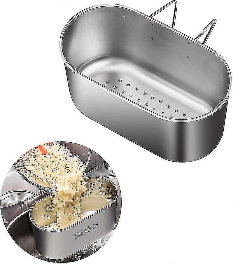 Vask Sil Colander Drain Basket Multifunksjon Rustfritt Stål Mat Catcher Sil For Kjøkken