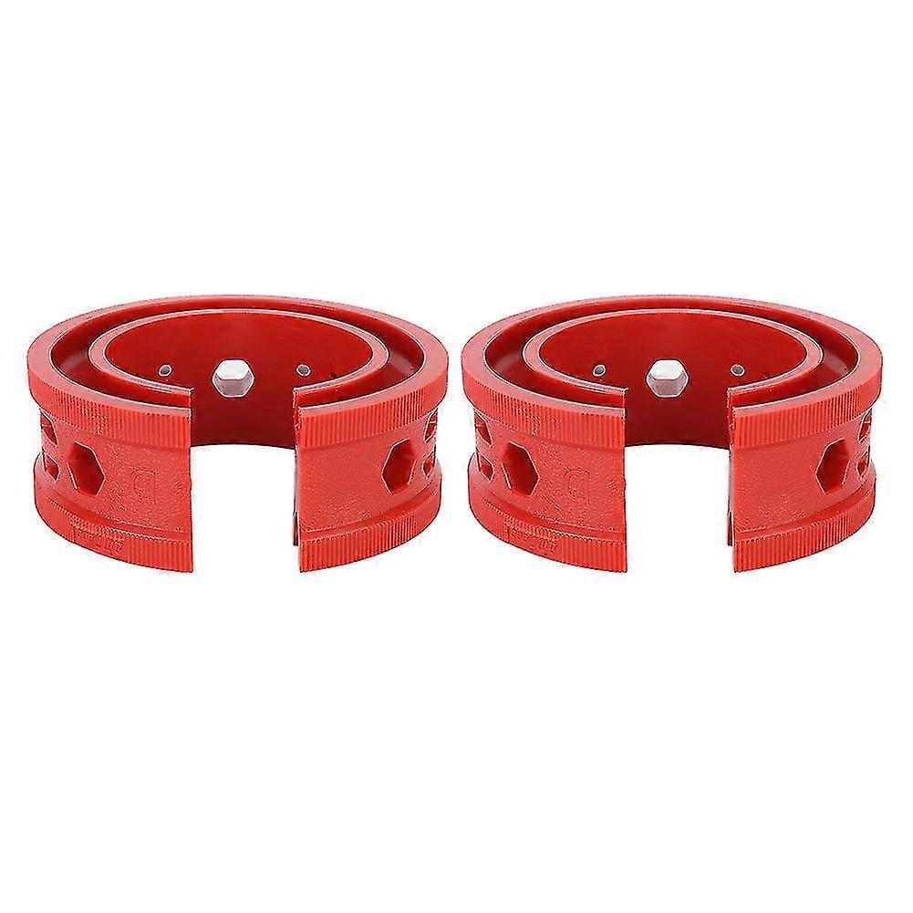 2Pcs/Set SEBS Red Car Shocks Struts Damper Glue Buffer Springs Auto Maintenance Tool (D)
