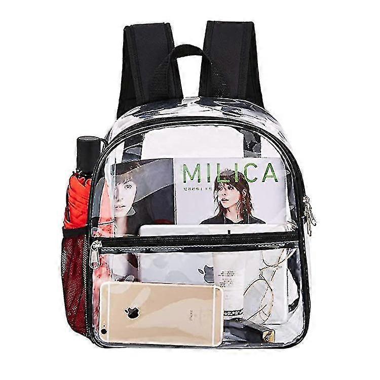 Women's Transparent Backpack Small Waterproof Light Backpack (30 * 29 * 15cm)