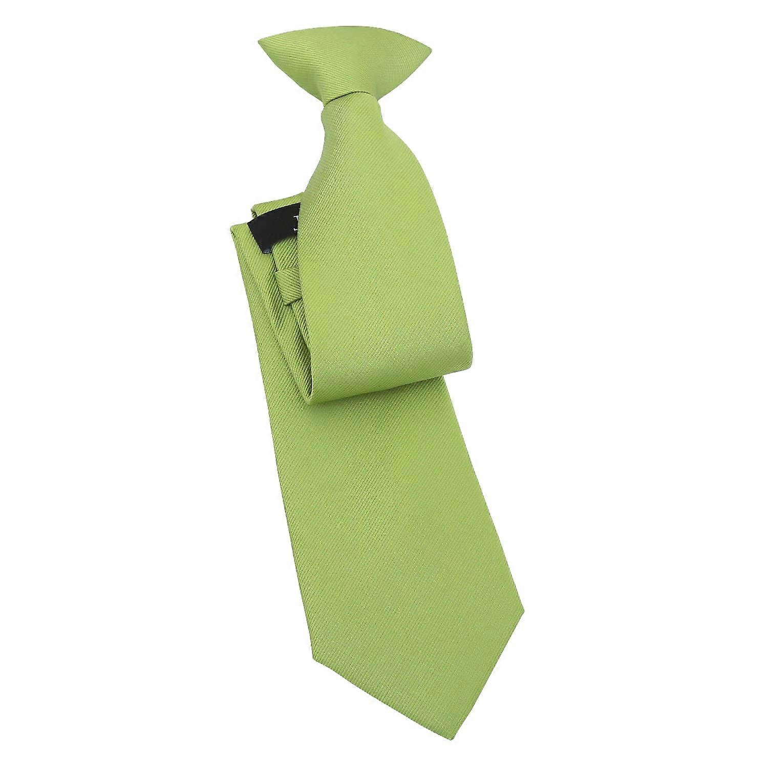 Moss Green Plain Twill Clip On Tie