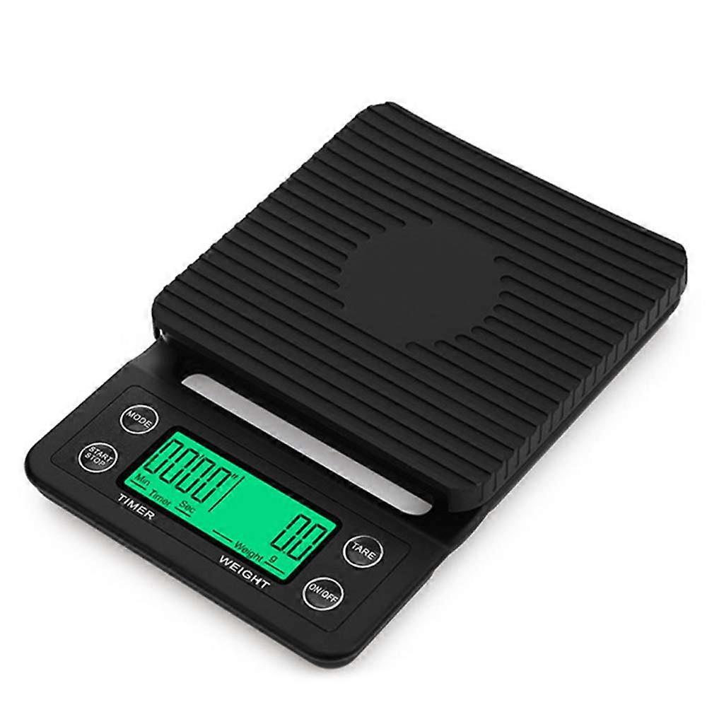 Coffee Scale Multifunction Digital Kitchen Food Scale with Timer 3kg/0.1g for Coffee Brewing, Baking and Cooking