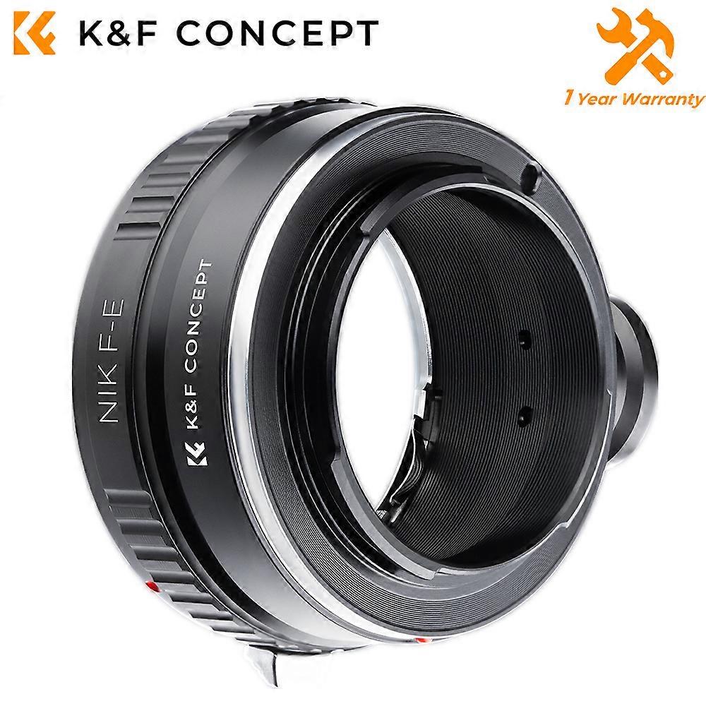 K & F Concept Lens Mount Adapter for Nikon-NEX to Sony E Camera Mount with Tripod Mount for Sony E A5000 A6000 A6400 A7C A7C2