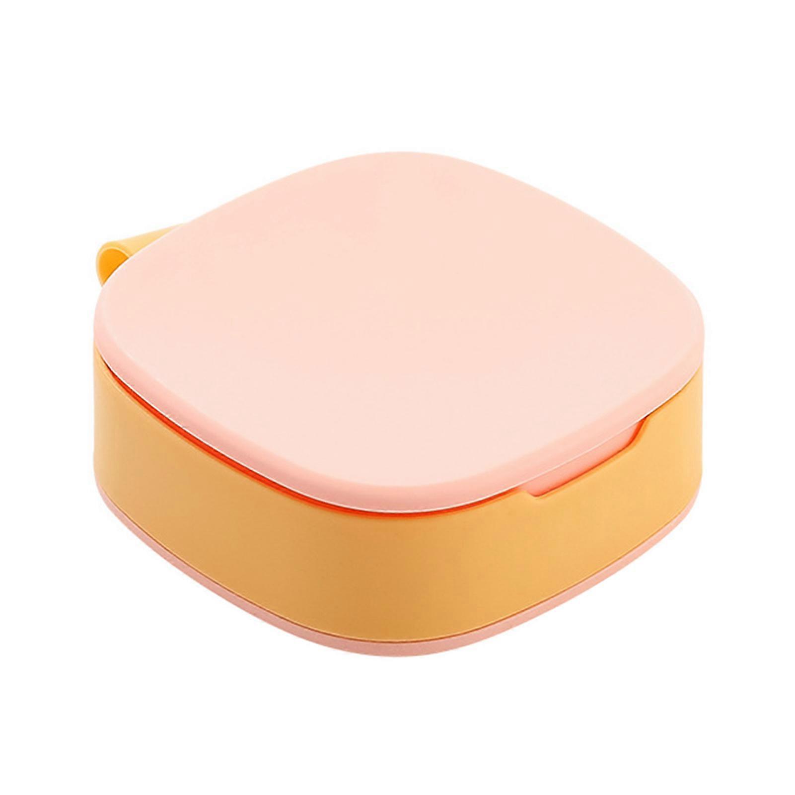 Portable 4 Grids Tablet Medicine Storage Container Splitter Pill Case Organizer