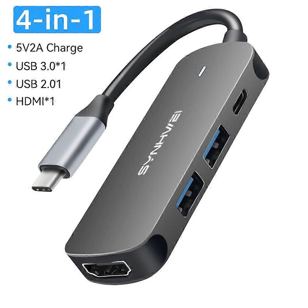 10 in 1 USB C HUB Type C Adapter to HDMI-Compatible 4K VGA RJ45 SD/TF Card 3.5MM AUX 10 Port Docking Station PC Laptop Splitter