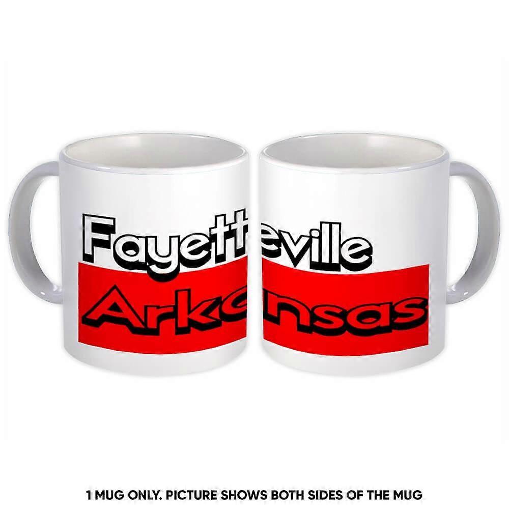 Gift Mug: Fayetteville Arkansas Rectangle