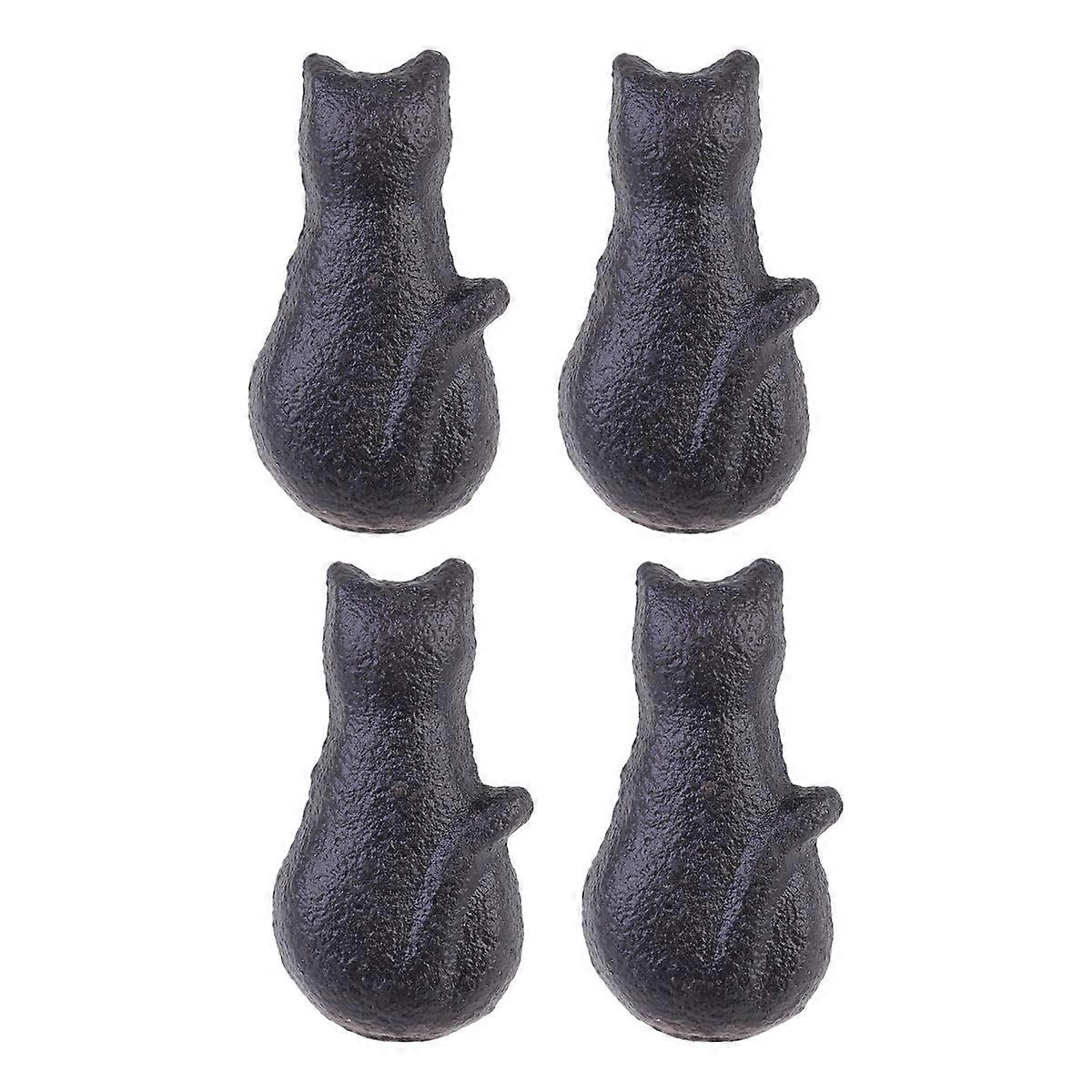 4pcs Door Handles Kitchen Cabinet Knobs Cupboard Wardrobe Pull Knobs Metal Handle for Home Kitchen (Fourth Pattern)