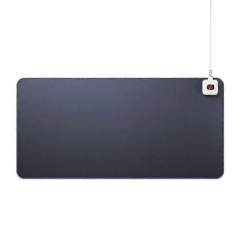 Heated Mouse Pad Digital Display Temperature Adjustable Non-slip Splash-proof Comfortable Keep Warm 6 Gears Electric Heating Mouse Mat Hand Warmer For