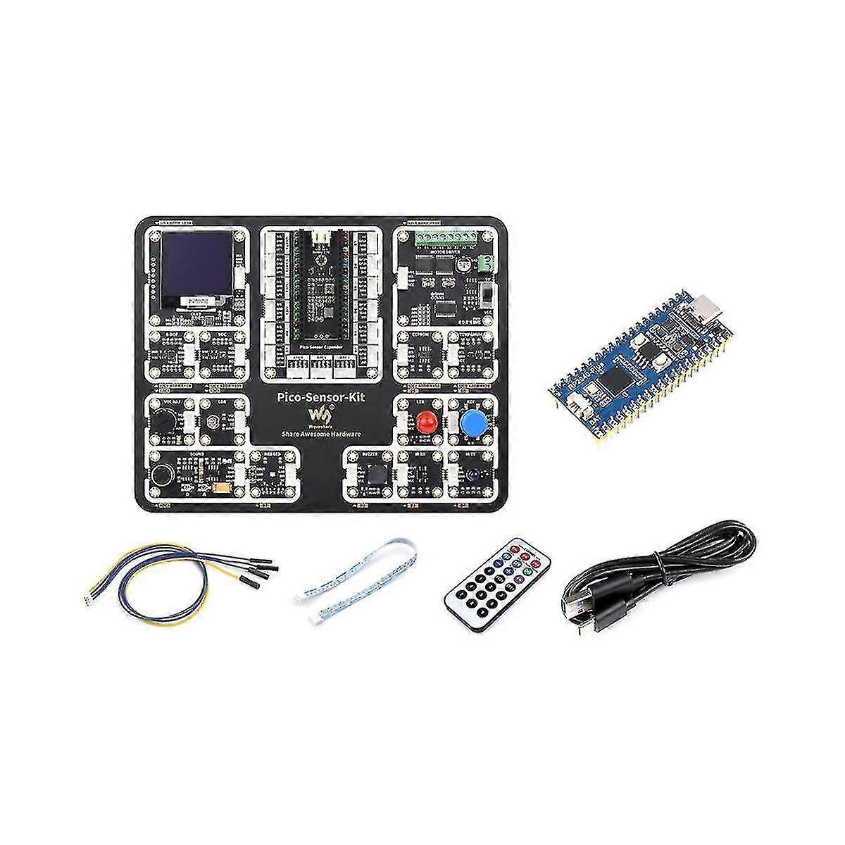 For Rp2040-plus Expansion Board+sensor Modules Kit For Pico Series Motherboards