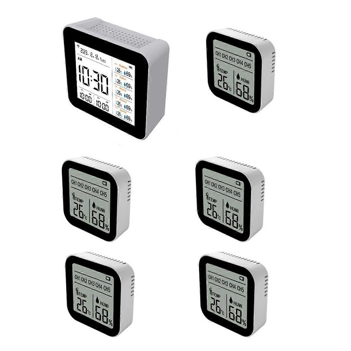 13in1 Tuya WIFI Smart Thermometer Hygrometer Indoor Accurate Temperature Humidity Gauge Monitor wit