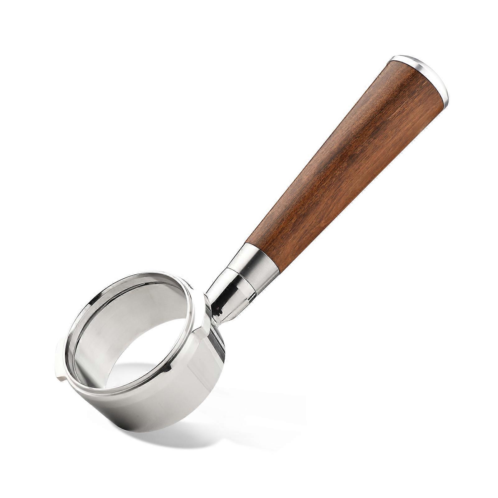58mm 2 Ears Stainless Steel Bottomless Naked Portafilter Wooden Coffee Handle Cup Filter Basket for GAGGIA CLASSIC EVOLUTION ESPRESSO CLASSIC NEW