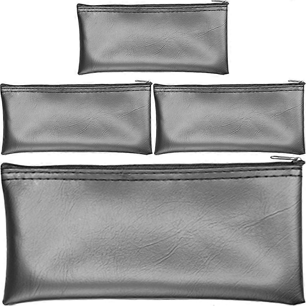 4 st exklusiva förvaringsväskor för mikrofoner slitstarka mikrofonpåsar med dragkedja