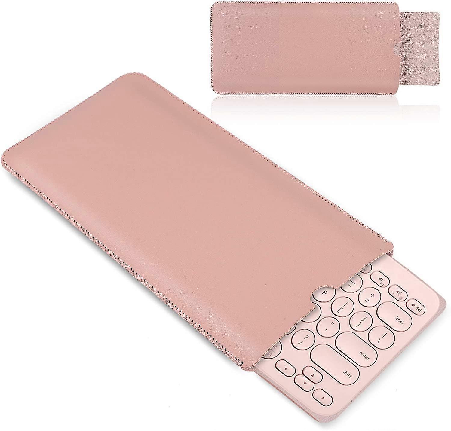 Housse de clavier en cuir pour clavier sans fil multi-appareils Bluetooth Logitech K380