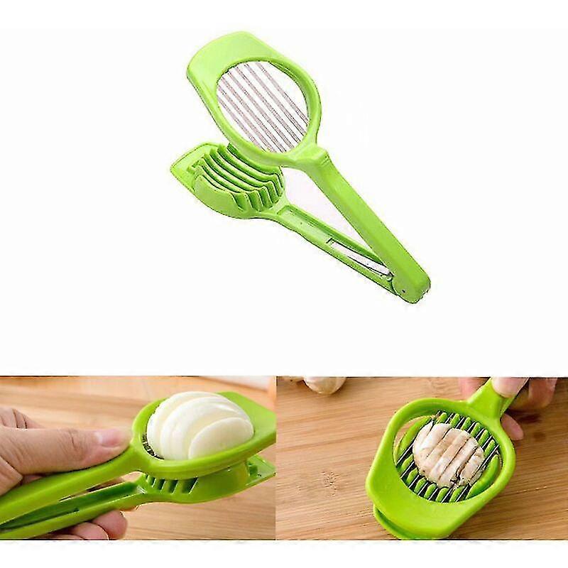 Hand Egg Cutter For Cutting Eggs And Fruit Green