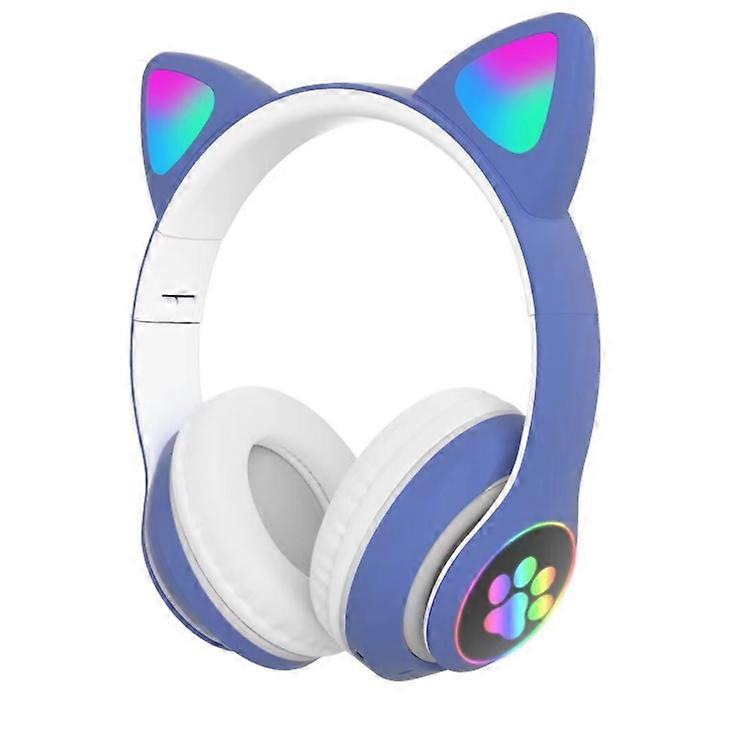 Cat øre lysende bluetooth headset trådløst headset