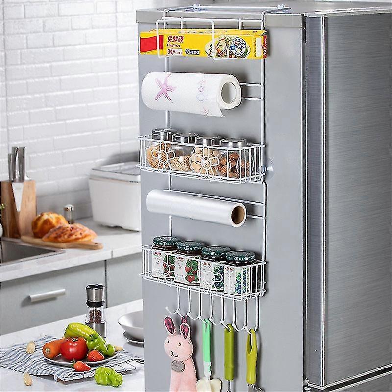 Kitchen Multipurpose Refrigerator Side Storage Rack Multi-Layer