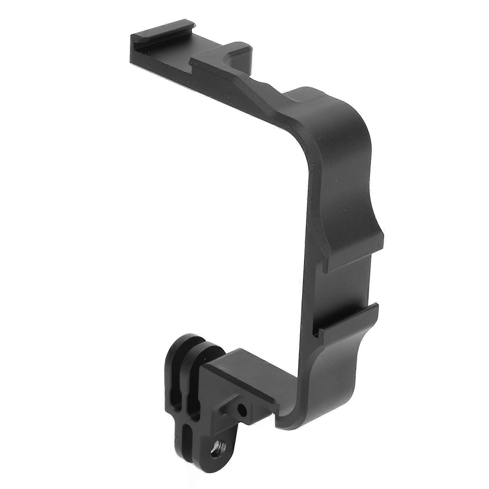 Aluminum Alloy Action Camera Live Vlog Video Shooting Bracket Microphone Fill Light Extension Bracket Frame with Cold Shoe Mount for DJI OSMO 