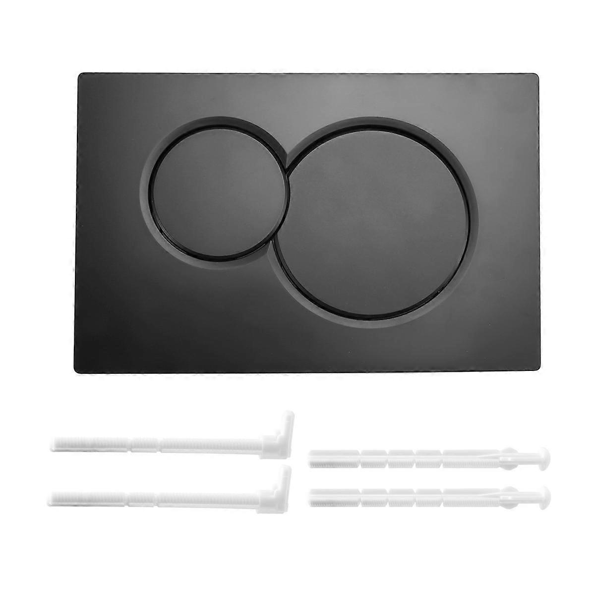 Dual-Flush Actuator Plate for Sigma01, Toilet Water Tanks Concealed Tank Push Button Black
