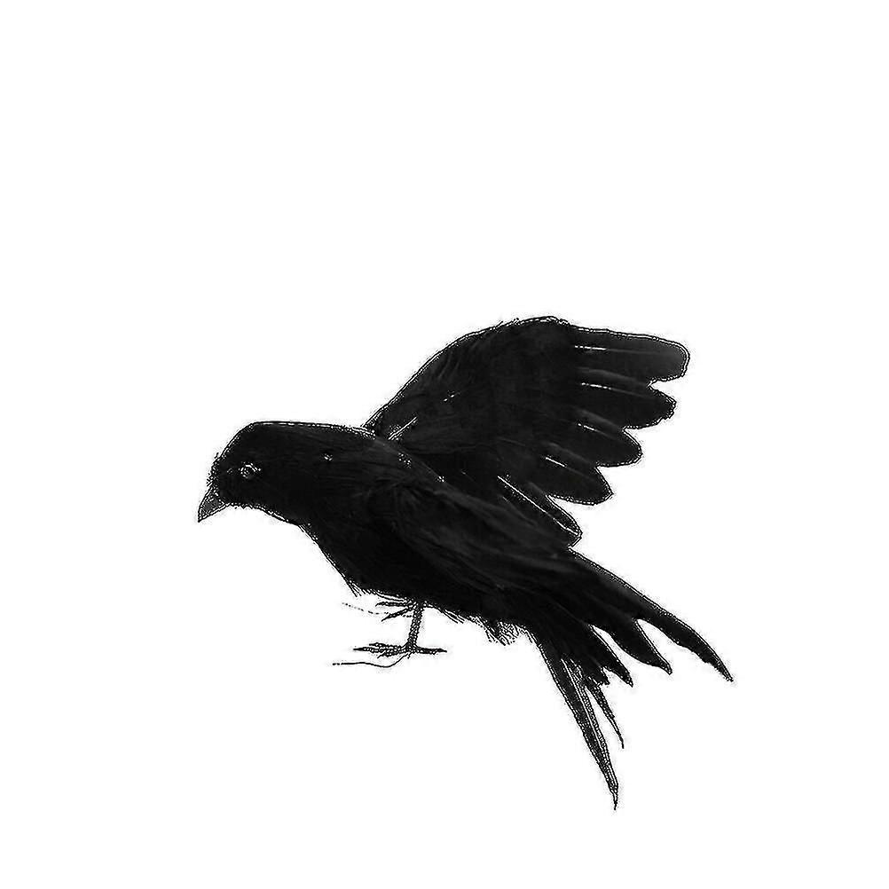 偽のカラスのぬいぐるみ