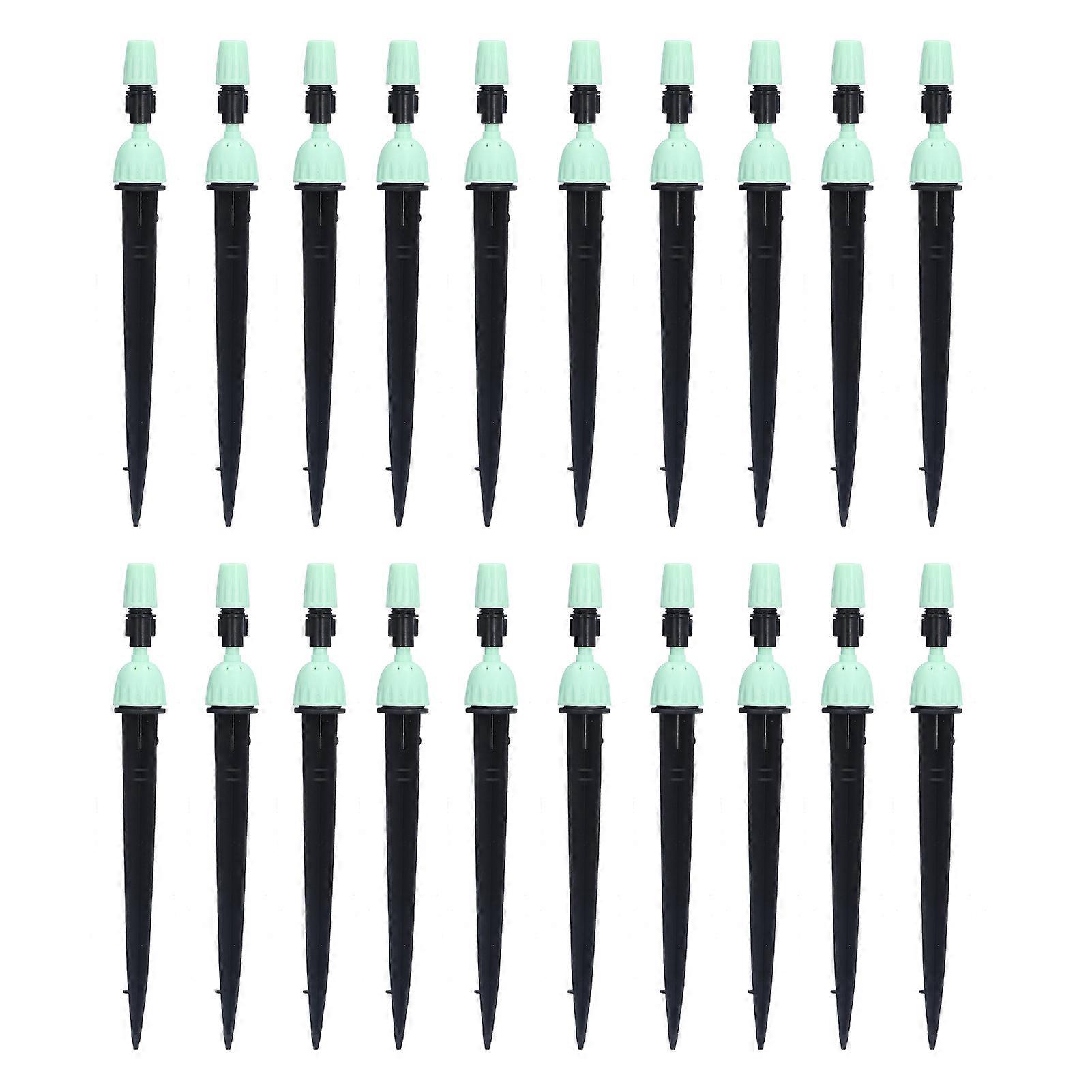 20 Set Multifunctional Spray Dripper Adjustable Irrigation Atomizing Sprinklers Drip Irrigation SystemCyan