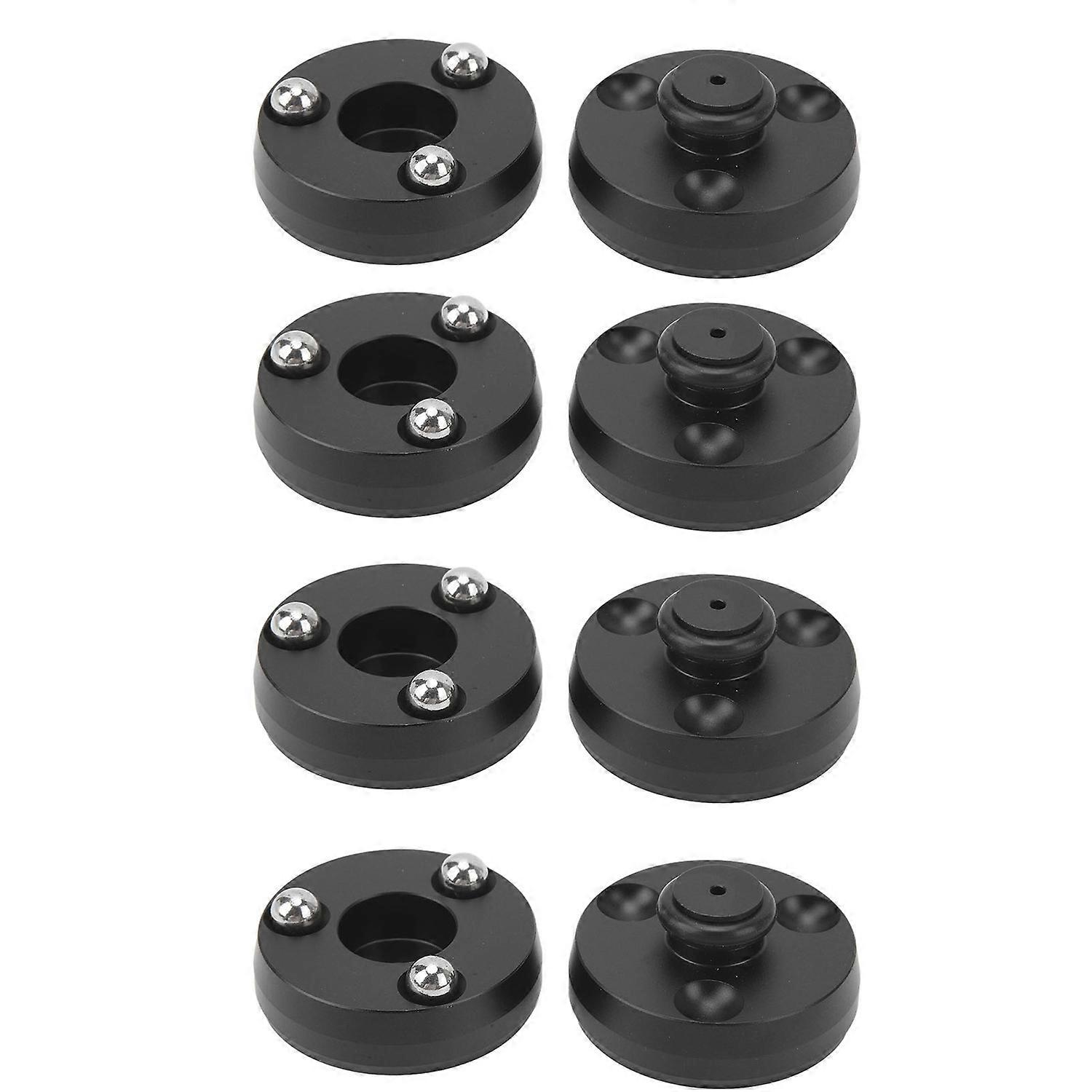 HiFi Speaker Isolation Feet Shock Absorber Pads 39x24mm Aluminum Vibration Dampener with Balls for S