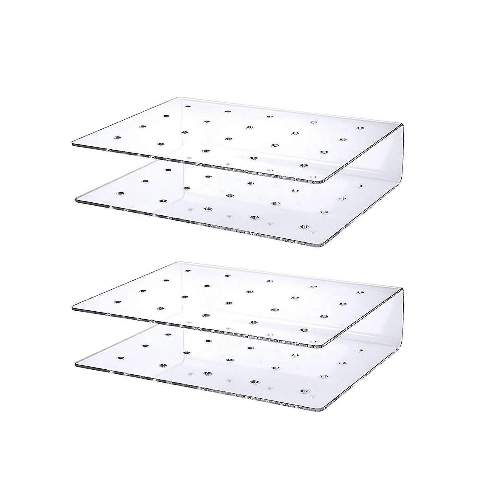 2pcs/set Pop Holder Creative Durable Double Layer Design Acrylic 20 Holes Cake Pop Stand Rack For Party
