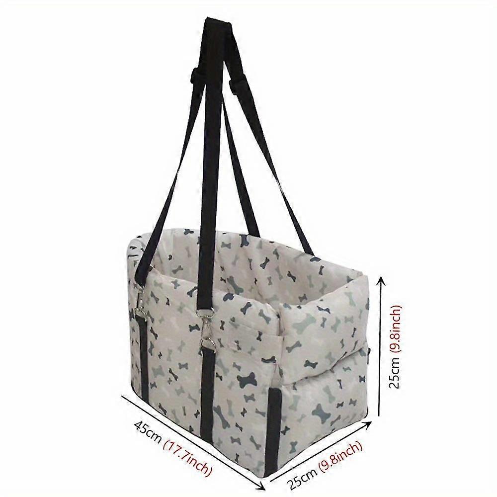 Pet Booster Seat for Safer and Comfortable Travels - Waterproof and Scratch-Resistant, Ideal for Road Trips with Dogs and Cats