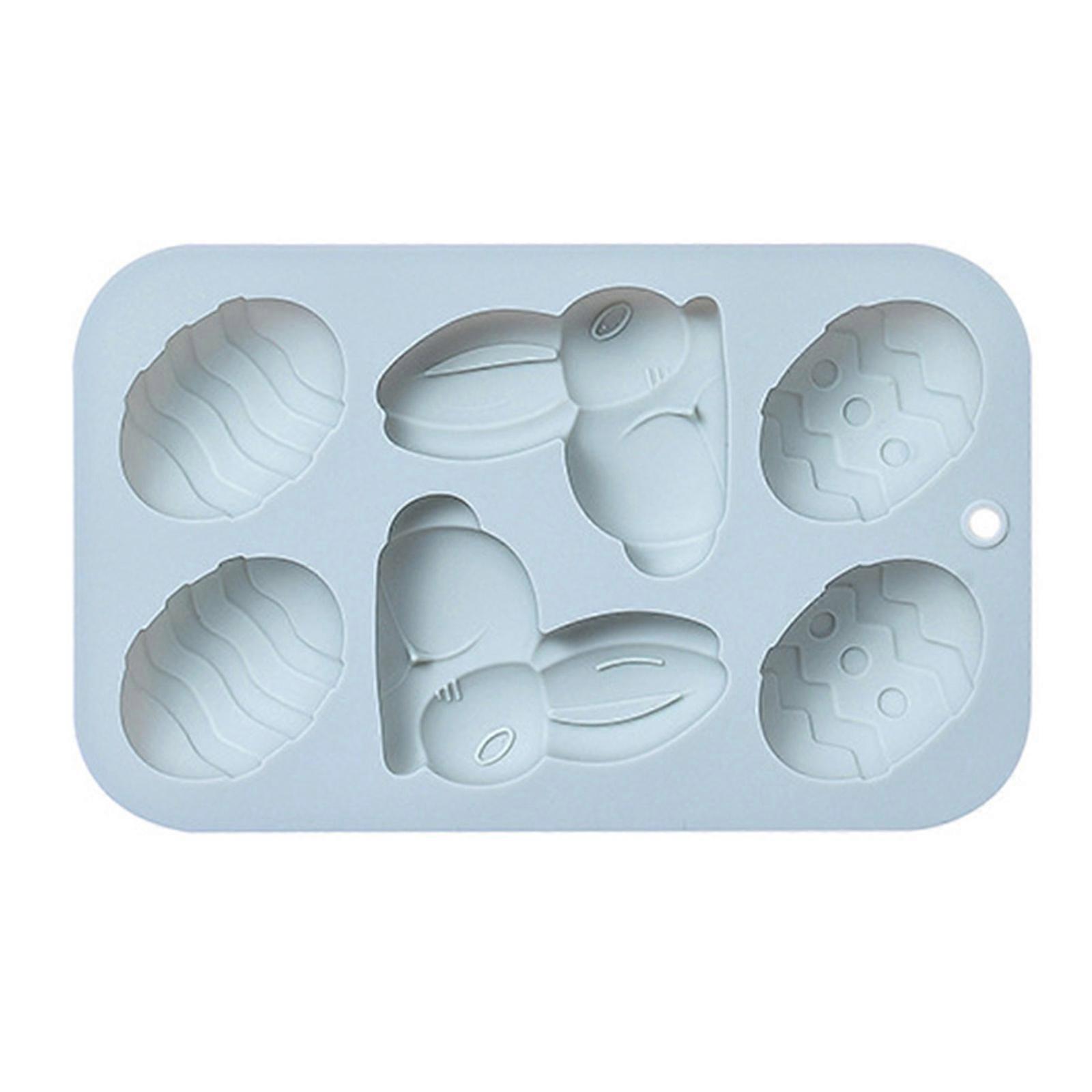 Silicone Cake Molds Dessert Mousse Decorating Moulds 3D Small Bunny Rabbit Shaped Chocolate Bakewares Gadget for Baking Blue