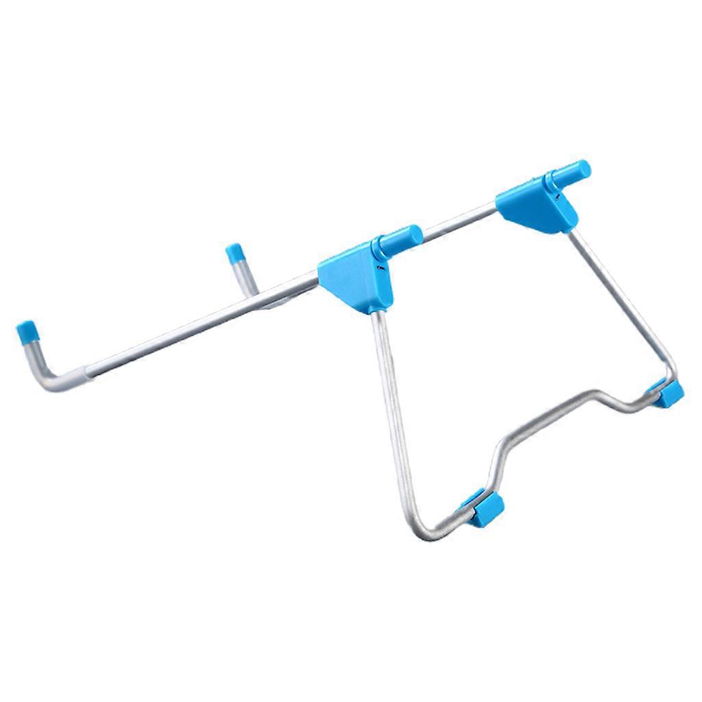 Folding Portable Laptop Stand Viewing Angle/Height Adjustable Aluminum Alloy Bracket Support Fits for 10-17inch Notebook  blue