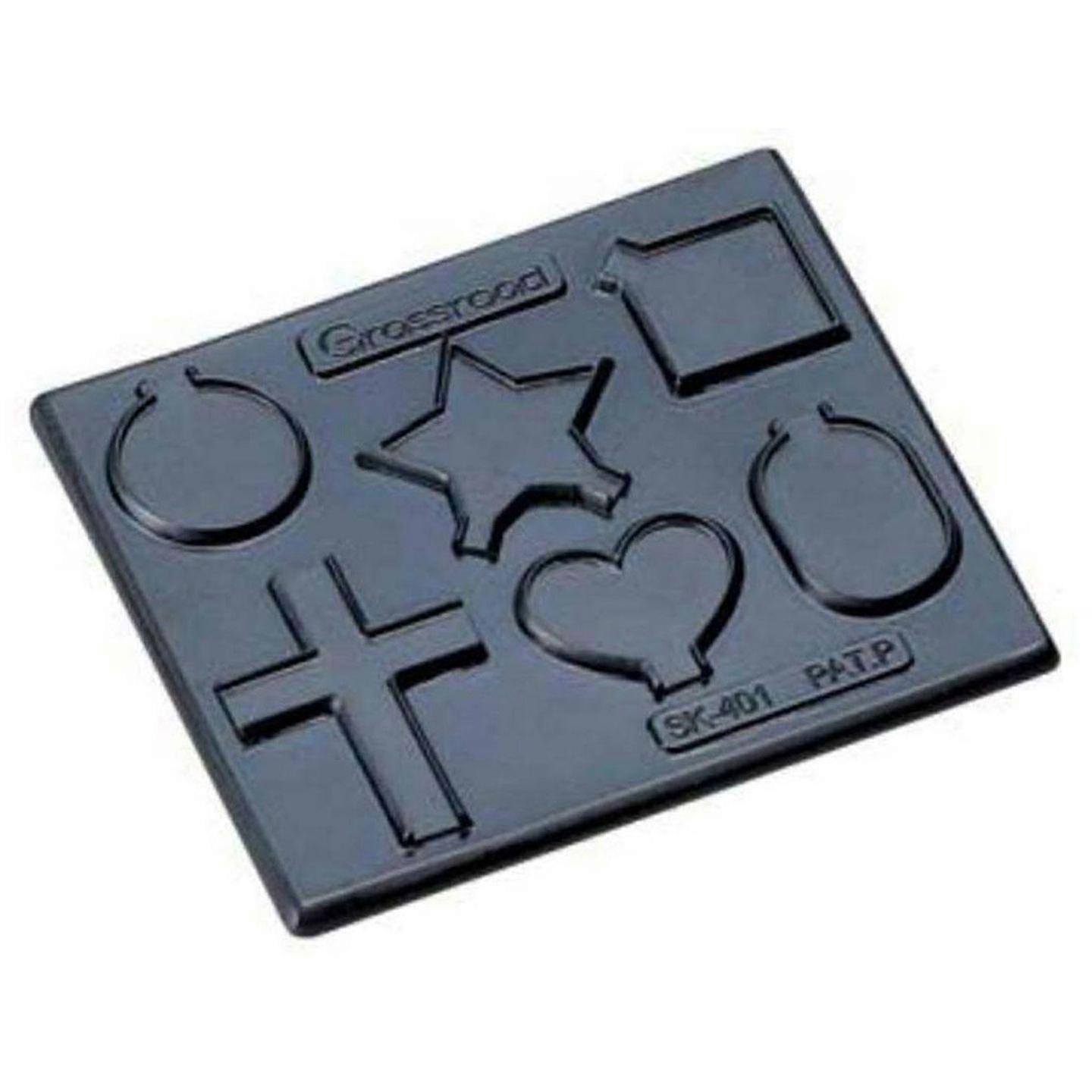 Grassroad PMC Silver Clay Jewelry Push Mold Assorted Pendant Mould