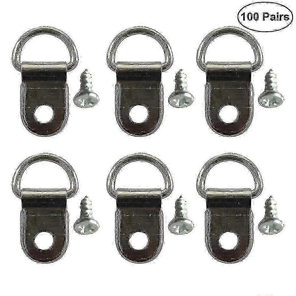 unique 100 Pcs Picture Frame Hanger Picture D Rings Triangle D Ring Picture Hangers Triangle D Ring D Ring Picture Hangers