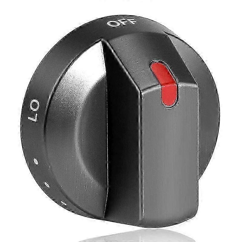 1Pcs DG64-00473B Black Stainless Knobs Replacement Stove Gas Range Knobs compatible NX58M6850SG,NX58